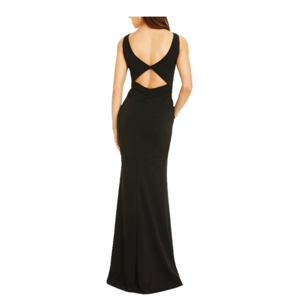 Emerald Sundae Cut-Out Back Plunging Maxi Dress